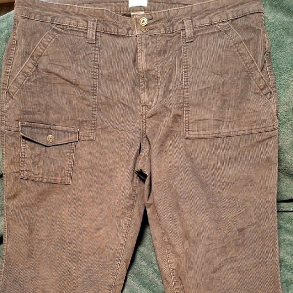 Women's Grey Corduroy Pants - Picture 1 of 3